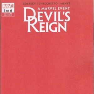 Devil’s Reign #1 Red Blank VARIANT NM